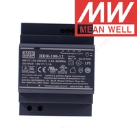 original mean well hdr 100 12 meanwell 12v dc 7 1a 85 2w ultra slim step shape din rail power supply