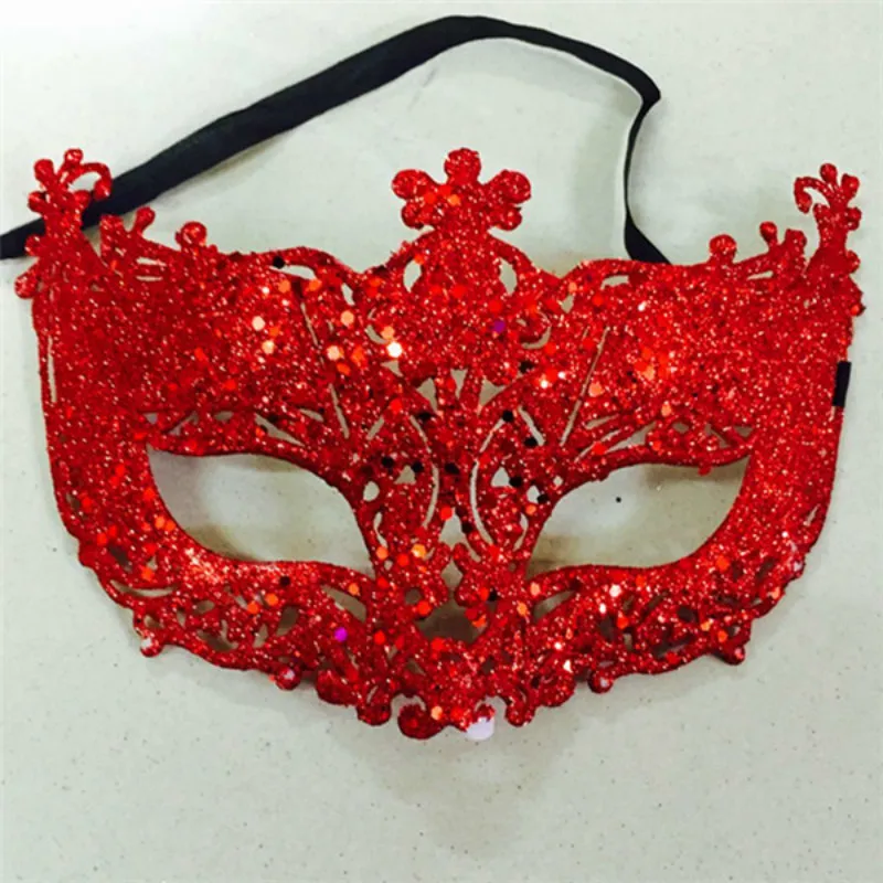Christmas Party Ball Princess Venice Mask Gifts for Women Halloween Masquerade Performance Half Face Fox Sequin Lace | Дом и сад
