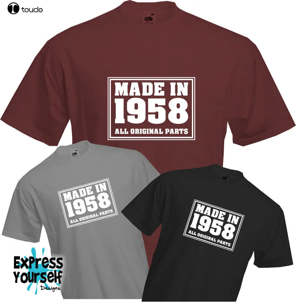 T Shirts Fashion 2018Harajuku Hip Hop Brand Made In 1958 - T Shirt, 60Th Birthday (2019), Fun, Present, Gift, Newmens Tee Shirts