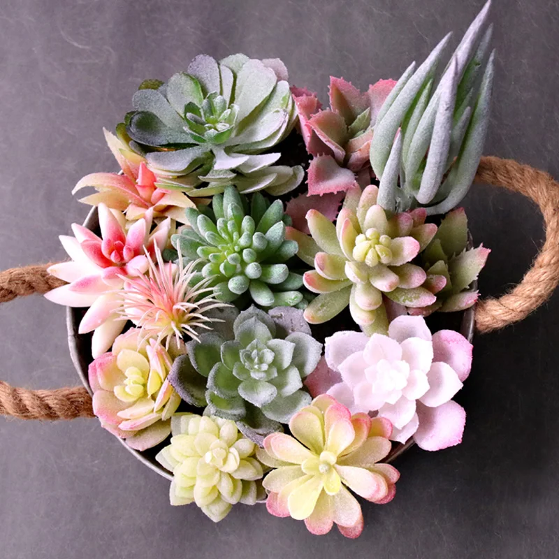 Различные зеленые розовые красные синие фиолетовые флокированные Искусственные