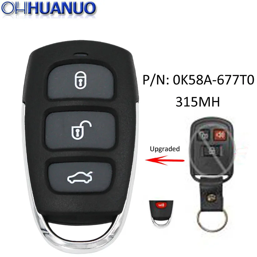 Модернизированный пульт дистанционного управления с кнопками 4/3 + 1/4 315 МГц для KIA