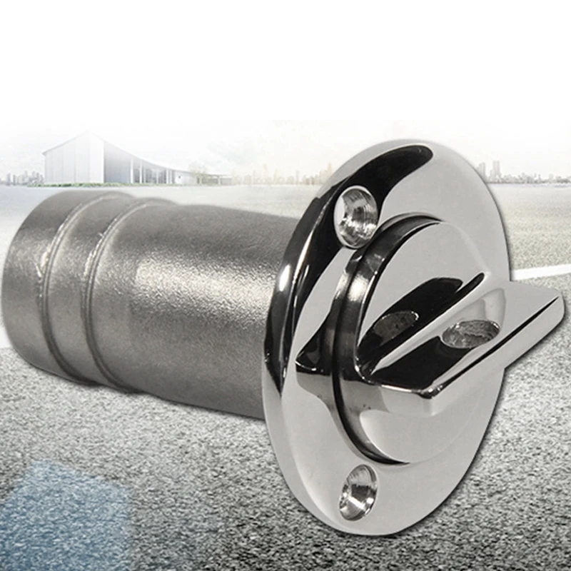 

NEW-Stainless Steel Oval Drain Plug Vent Connector Fitting Boats Parts Yacht Kayak Canoe Silver-Color