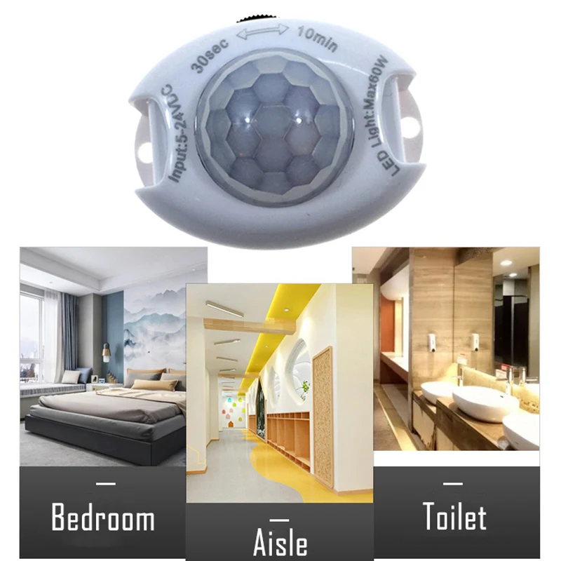 Интеллектуальный датчик освесветильник тела PIR движения для коридора Чердачный |