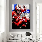 Постер классического гоночного автомобиля, спортивный автомобиль, Кими Матиас Raikkonen, гоночный автомобиль, холст, Постер F1, гоночный автомобиль, искусство для коридора, домашний декор