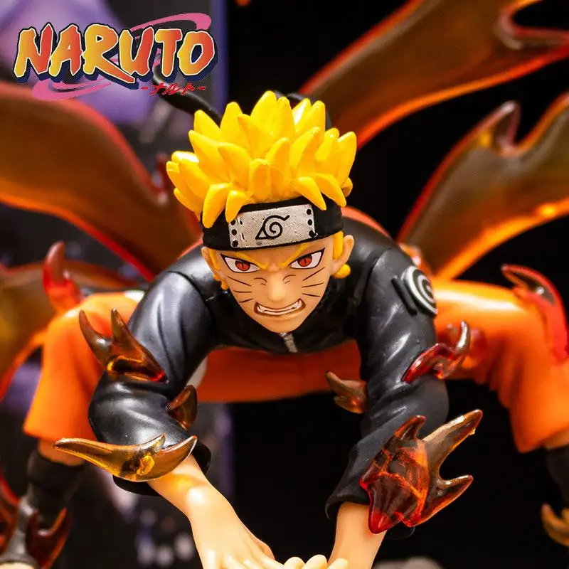 

Naruto Anime Figures Uzumaki Naruto Action Figures Toys Ninetails Battle Anime Figure Toys Christmas Gifts for Children Doll Toy