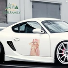 EARLFAMILY 43 см x 29 см, большие автомобильные наклейки для Darling In The Franxx Zero Two, Сексуальные виниловые наклейки, водонепроницаемые автомобильные аксессуары