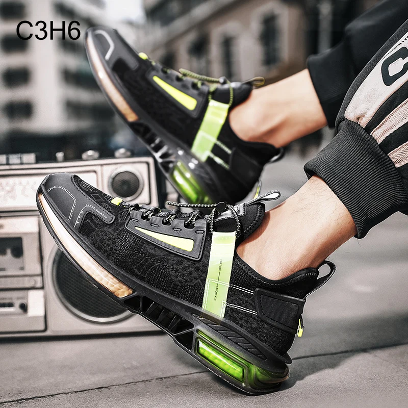 Jual Sepatu Lari 2021 C3H3 Sepatu Olahraga Pria Luar Ruangan Sejuk Modis Sneakers Ringan Alas Kaki Atletik Nyaman