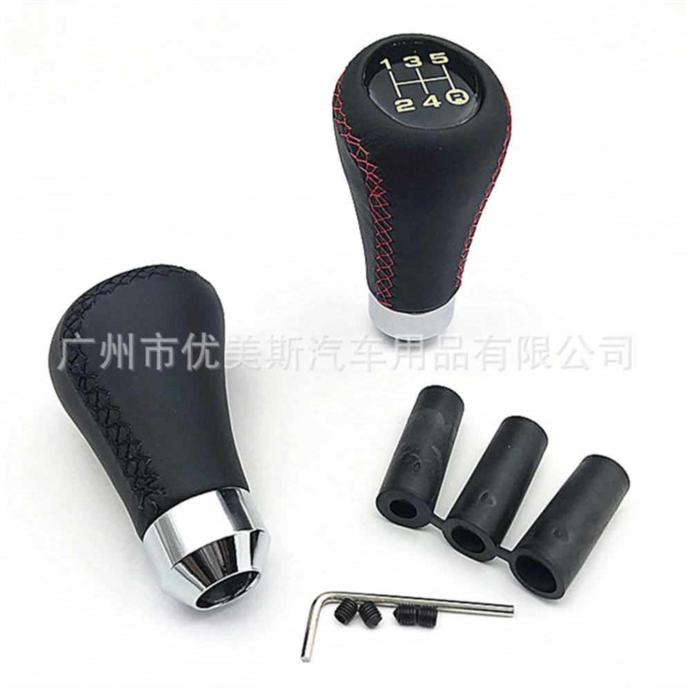 Универсальная ручка переключения передач из экокожи 5 скоростей подходит для Honda
