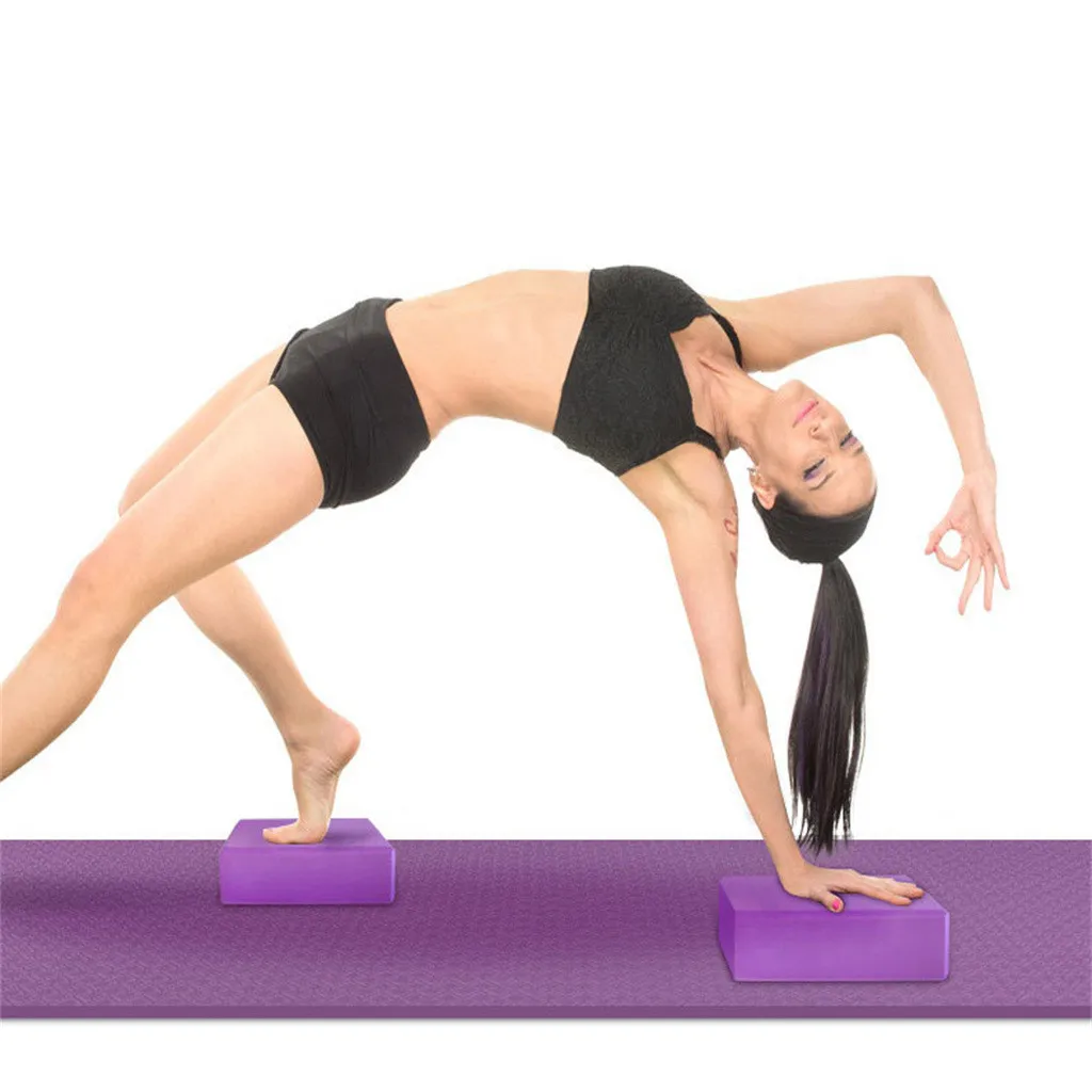 2 упаковки EVA пробковый блок для йоги Пилатес пенопластовый кирпич домашний