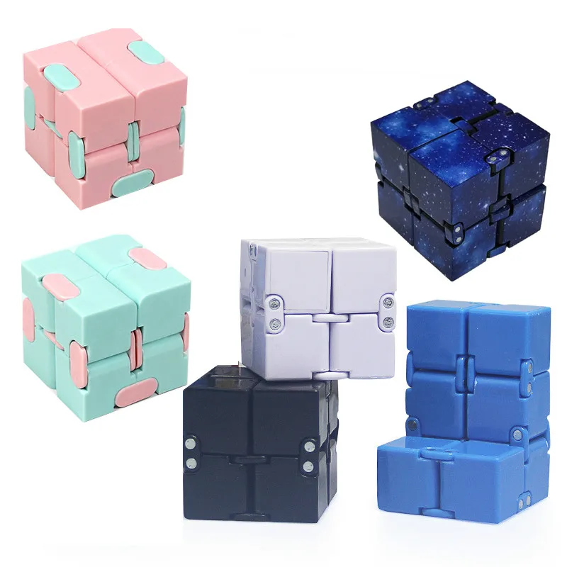 

Magic Neo Infinite Cube Finger Toys For Children Adult Mini Office Anxiety Stress Relief Cube Blocks Relax Educational Toys Gift