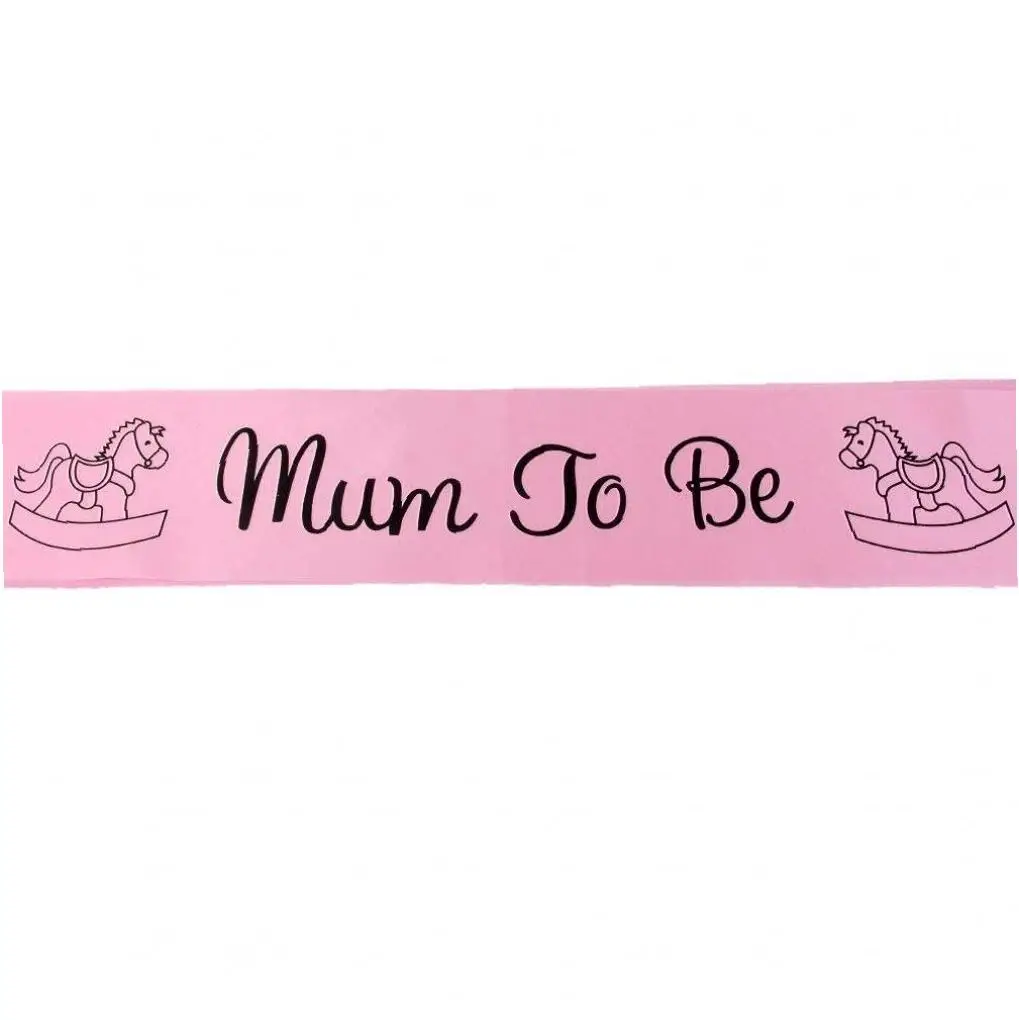 Baby Shower Mum To Be Sash вечерние атласные ленты украшения (розовый) | Дом и сад