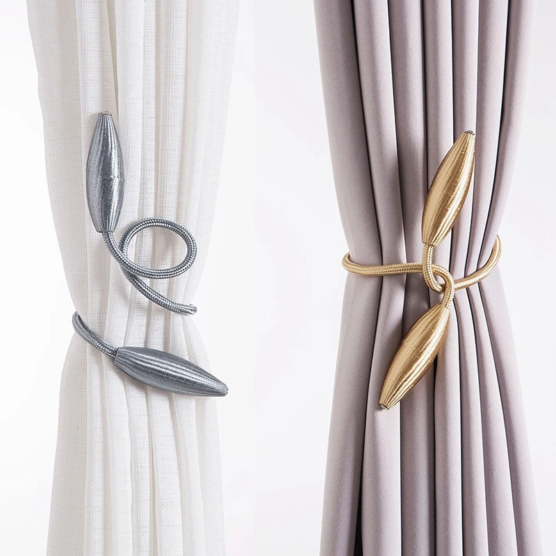 

2Pack DIY Curtain Tiebacks Clips Window Drape Twist Tie Backs European Style Curtain Holders Random Modelling Curtain Holdbacks