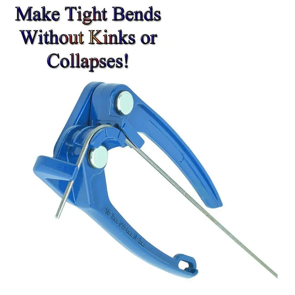 

1/8 3/16 1/4" Tube Bender Tubing Fuel Brake AC Refrigerant Bender Fuel Alloy Tool Brake Tubing Curving Bending Line Line Pl L3U4