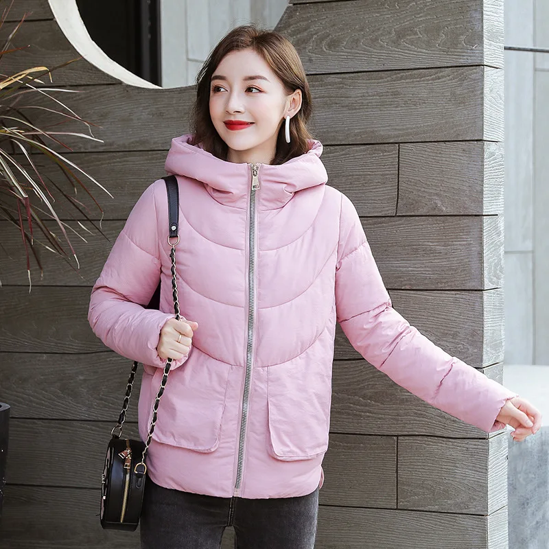 Abrigos Mujer Invierno 2019 короткая зимняя куртка женская меховая хлопковая стеганая
