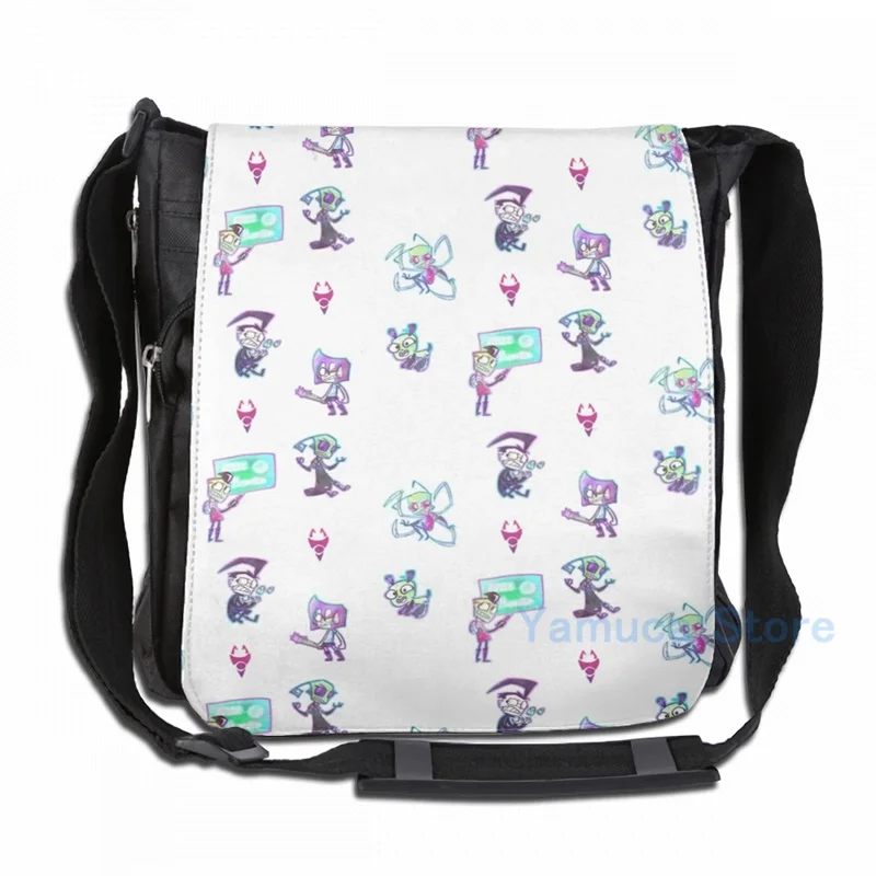 Забавный рюкзак с графическим принтом invader zim USB-зарядка мужские школьные сумки