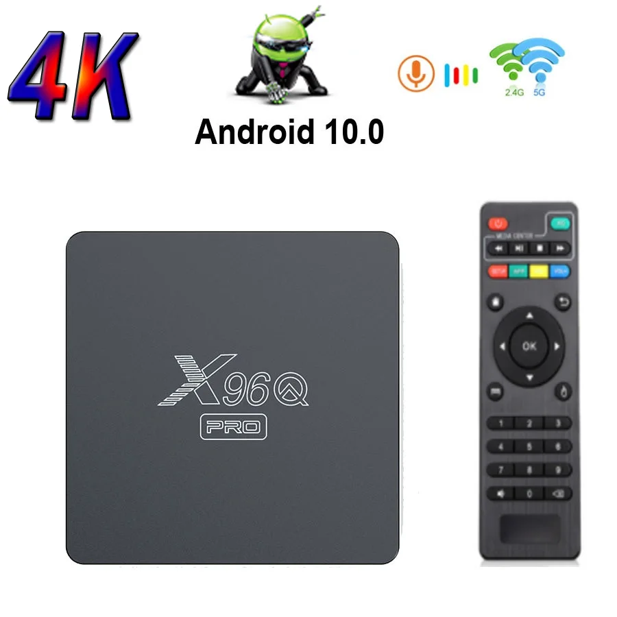 

Мини-приставка X96 Q X96Q Pro, Android 10, 4 ядра, 2 + 16 ГБ, 4K