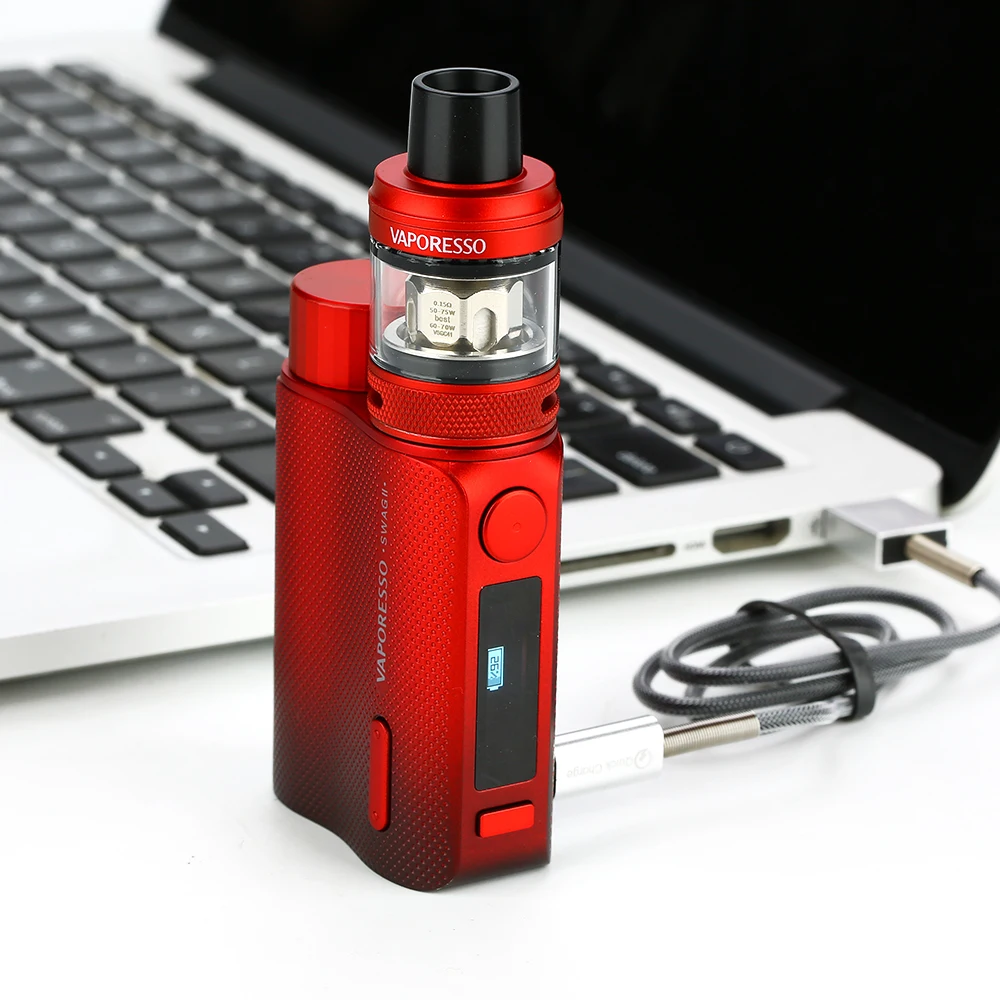 Original Vaporesso Swag 2 80W TC Kit vs II Box Mod w/ NRG PE Tank 3.5ml Power by 18650 Battery Vape Gen / Luxe | Электроника