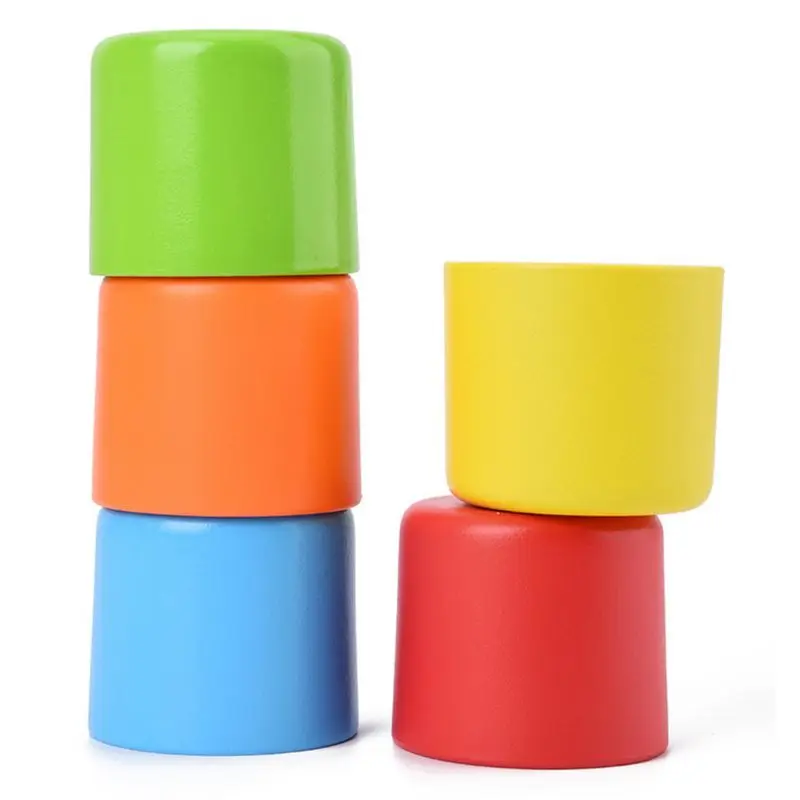 

Drop Ship Montessori Wooden Color Classification Matching Cup Kids Early Educational Toys