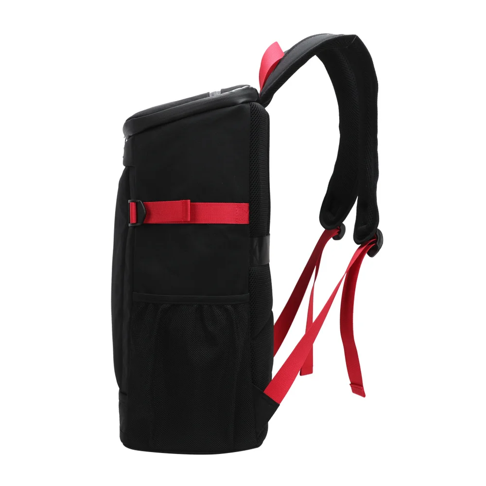 latest big food cooler bag reflective strip design ice beer wine pack refrigerator insulated backpack thermal bag for travel free global shipping