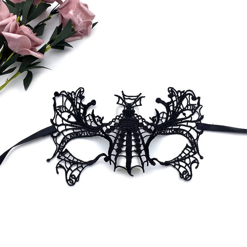 Кружевная маска разные стили взрослые женские черные полулицевые сексуальные