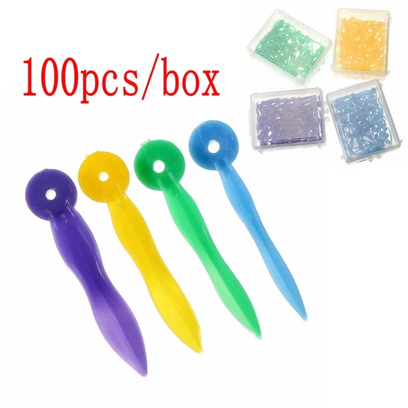 

100pcs/box Use Of Disposable Dental Wedge Perforated Appliance Dental Care Tools Made Of Medical Plastic With Circular Holes