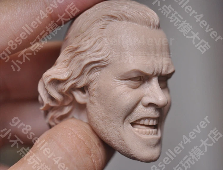 

1/6 Male horror movie character unpainted head sculpture model for 12 inch action figure accessories