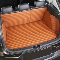 dedicated car trunk mats for tiguan full surrounded folding carbin carpets 5pcs a lot