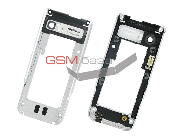 Nokia 3230 - Задняя часть корпуса (цвет: Silver) Оригинал |