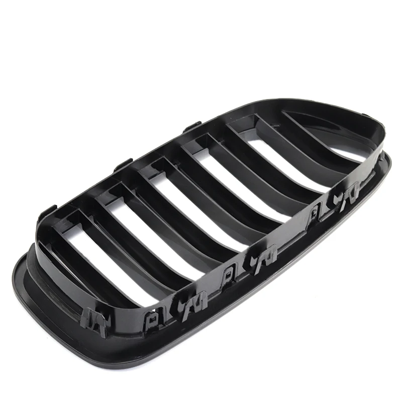 2 шт. автомобиль Стиль черный глянец передней почек двойная планка решетка для BMW