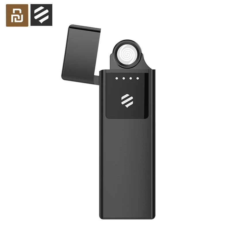 Youpin Beebest ультратонкая зажигалка с USB-зарядкой ветрозащитная беспламенная подарок