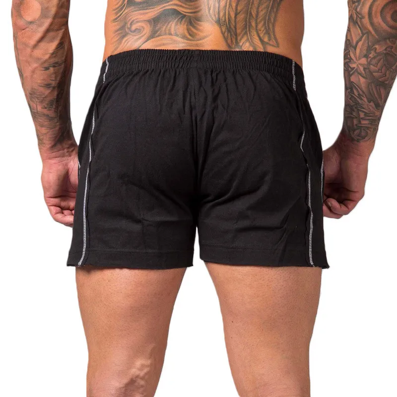 Шорты мужские спортивные для фитнеса и бодибилдинга дышащие короткие штаны