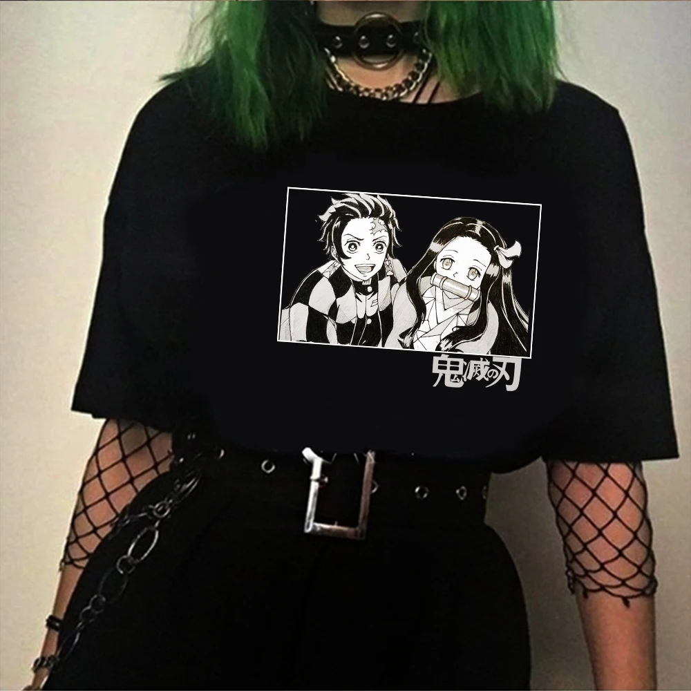 

Japanese Anime Demon Slayer Funny T Shirt Fashion Kimetsu No Yaiba T-shirt Graphic Japanese T-shirt Hip Hop Top Tees Male
