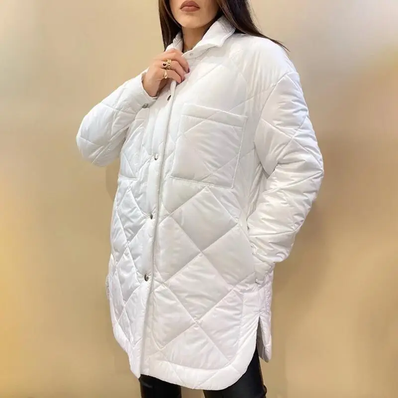Parkas Winter Quilted Coat Jacket Women Manteau Femme Abrigos Mujer Invierno 2021 Hiver Chamarras Para Acolchado Pink Chaqueta