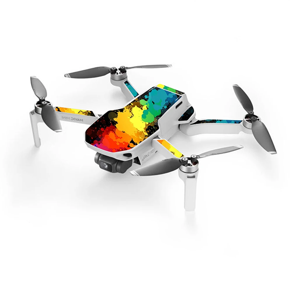 

6PCS Drone Sticker PVC Waterproof Protective Sticker Set Scratch-resistant RC Drone Skin Guard Cover Accessories For Mavic Mini