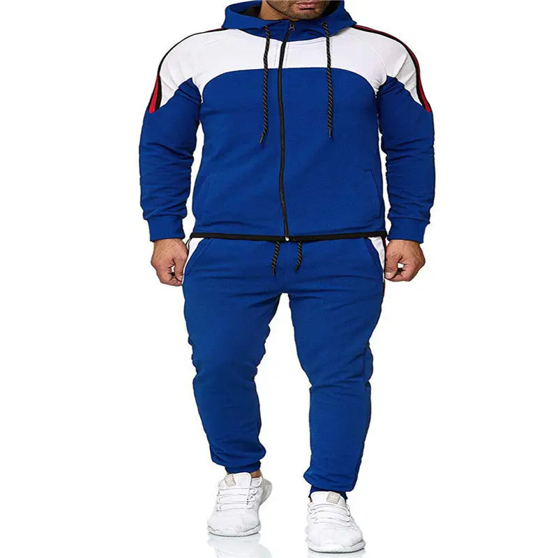 Мужские спортивные костюмы с принтом в полоску размера плюс|Мужские костюмы| |