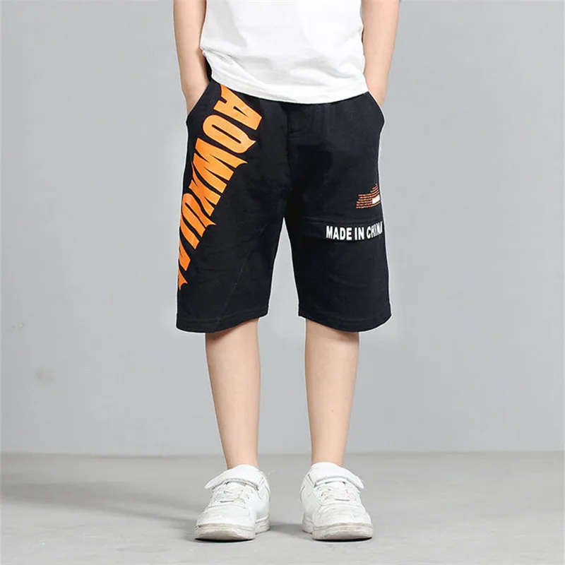 

Children Boys Shorts 2021 Summer Knitted Print Design Kids Casual Beach Shorts Pants For Teen Boy 4 6 8 10 12 14 Years Clothes