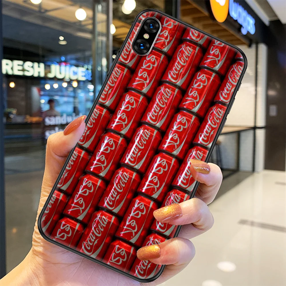 

Bestselling Cola Cocas Phone Case Cover Hull For iphone 5 5s se 2 6 6s 7 8 12 mini plus X XS XR 11 PRO MAX black luxury back