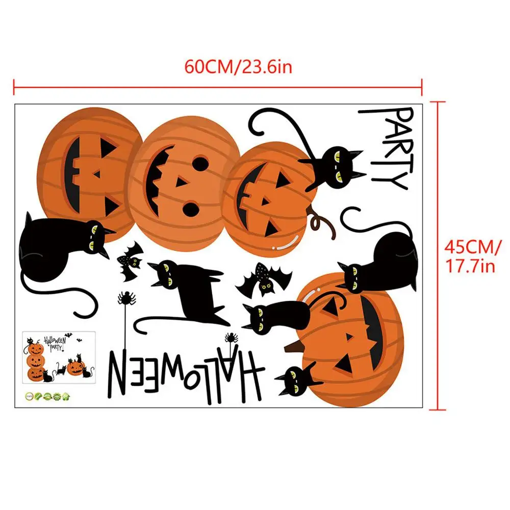 Креативные мобильные светильники в виде тыквы летучей мыши наклейка на стену