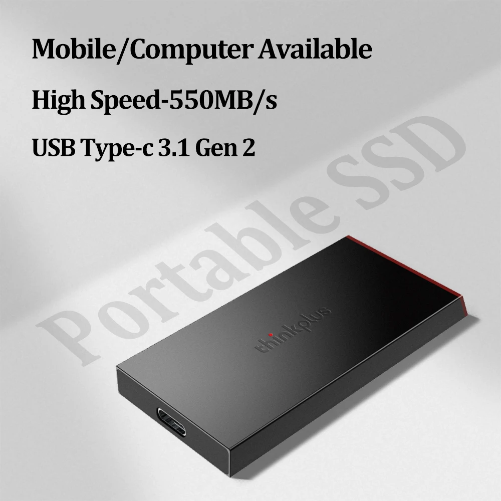 Thinkplus внешний ssd 500 Гб портативный USB 3 1 type-c gen2 10 ГБ/сек. высокоскоростной мобильный