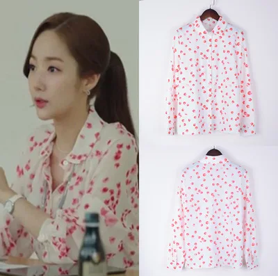 Why is Secretary Kim Park Young shirt для женщин корейские шифоновые драмы|Блузки и рубашки| |