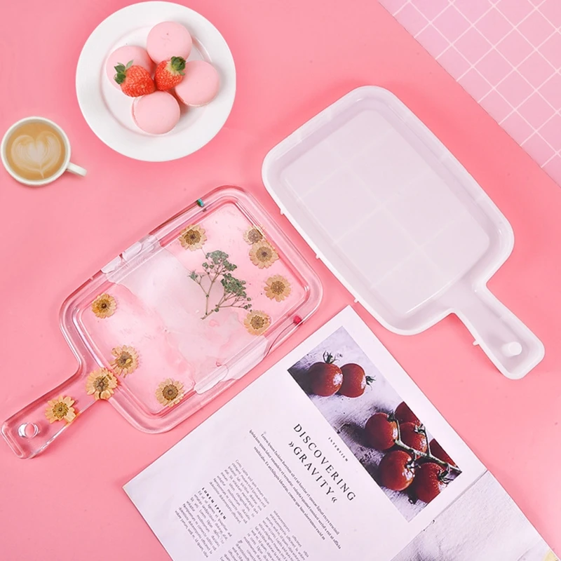 

Crystal Epoxy Resin Mold Tray Plate Casting Silicone Mould DIY Craft Making Tool XXFB