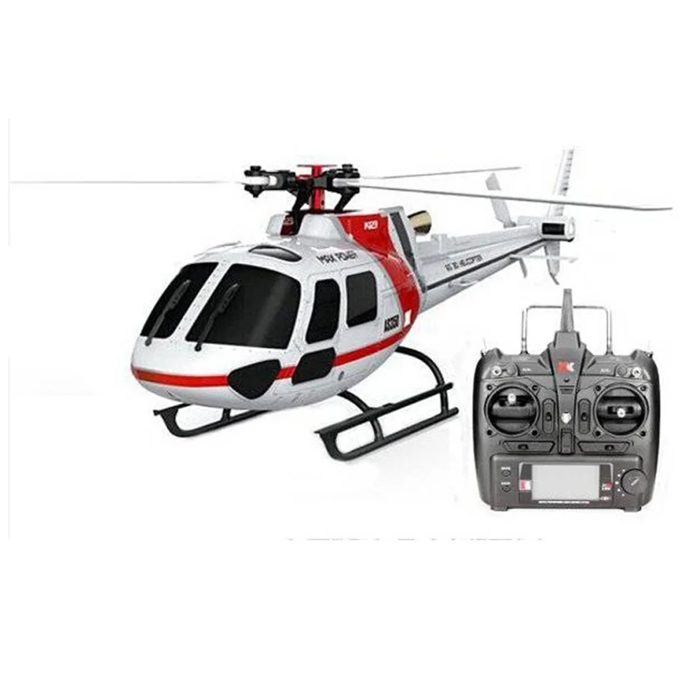 Оригинальный XK K123 6CH бесщеточный AS350 масштаб 3D6G система RC вертолет RTF (с двумя