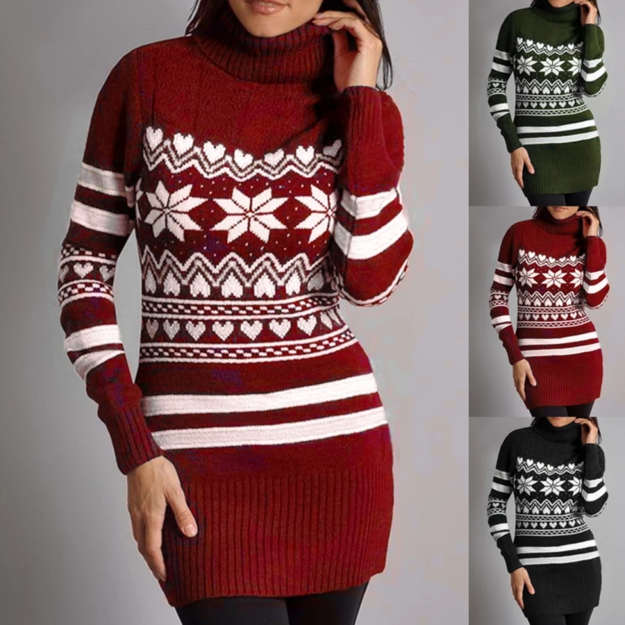 

Джемпер, свитер, женский зимний теплый пуловер, свитер в стиле Харадзюку, топы на Рождество 2021, свободные топы, блузы, одежда, вязаное платье