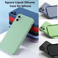 smartphone case for iphone 11 pro max luxury shockproof liquid silicone case for iphone12 pro max xr anti shock official cover