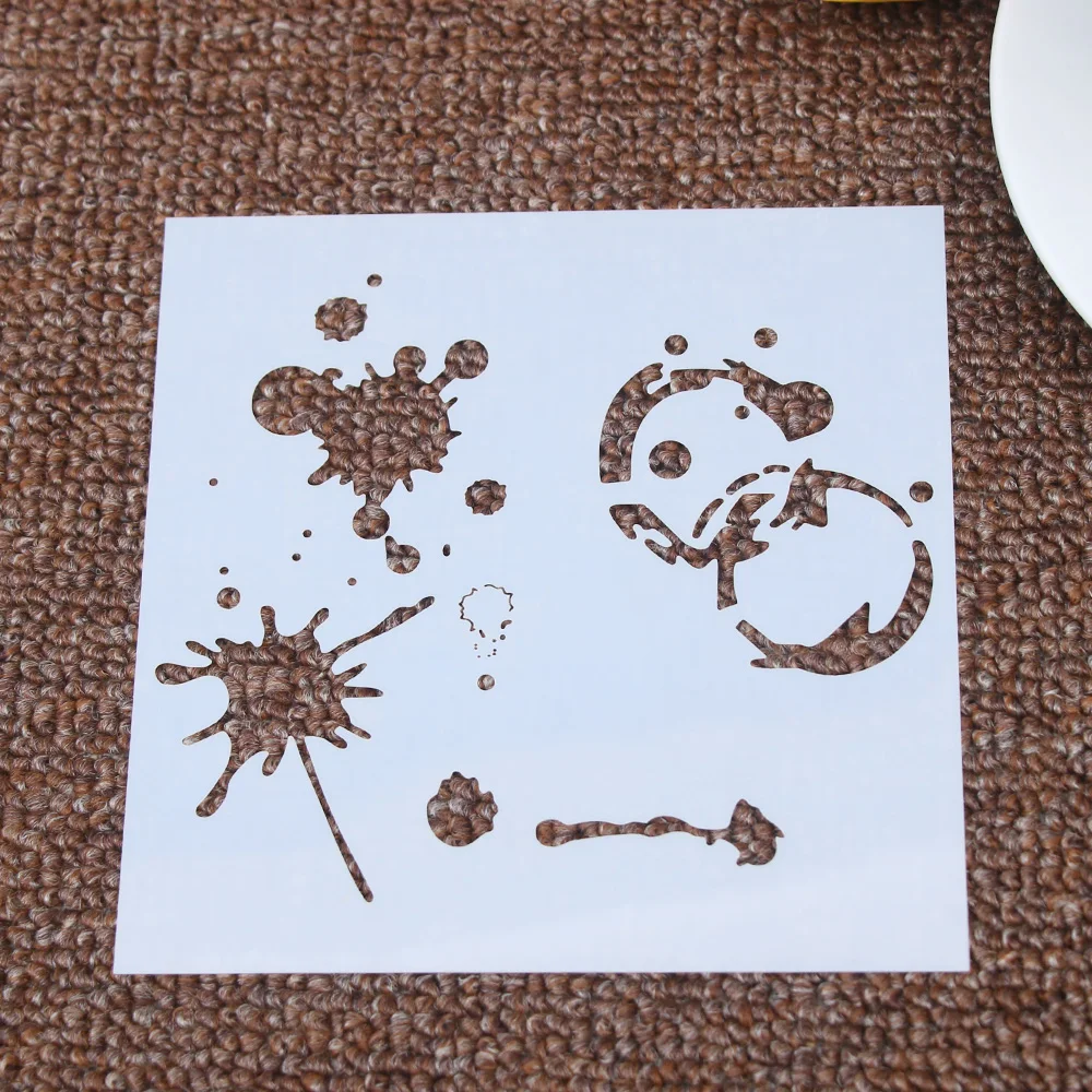 1 шт. трафарет для рисования на Рождество|Трафареты| |