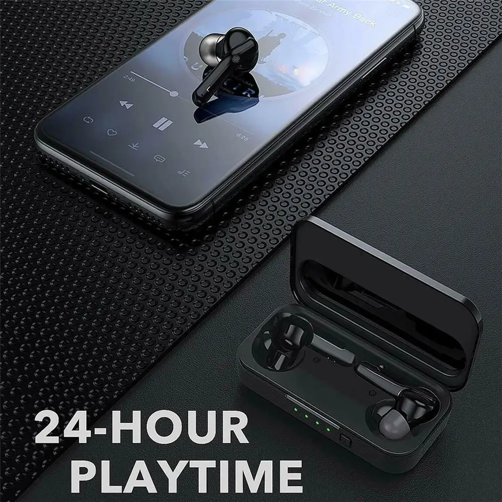 

TWS Wireless Headset Bluetooth 5.0 earphones Dual Earbuds Headset HD Sound Stereo Noise Reduction In-ear Sports music earphones