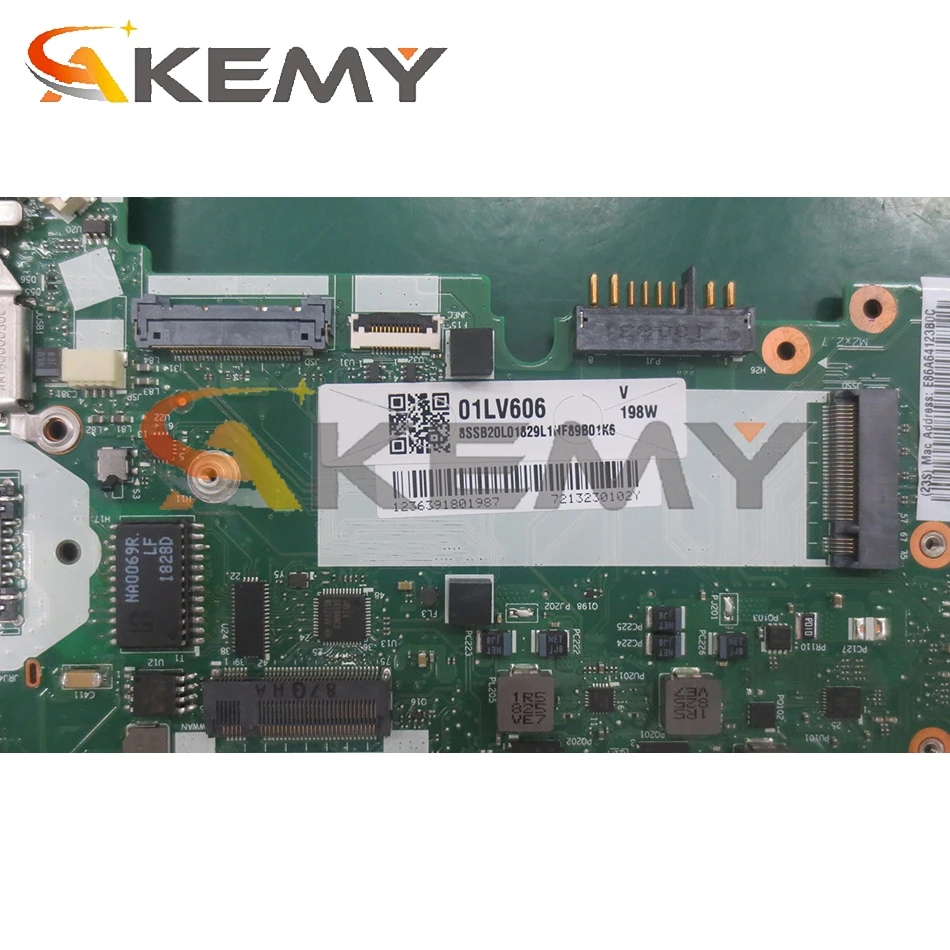 for lenovo thinkpad t480s laptop motherboard nm b471 w cpu i7 8650u 8g ram tested fru 01lv616 02hl854 02hl858 mainboard free global shipping