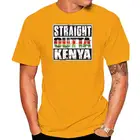 Лидер продаж 2020, модная прямая футболка из Кении, футболка с принтом из Кении