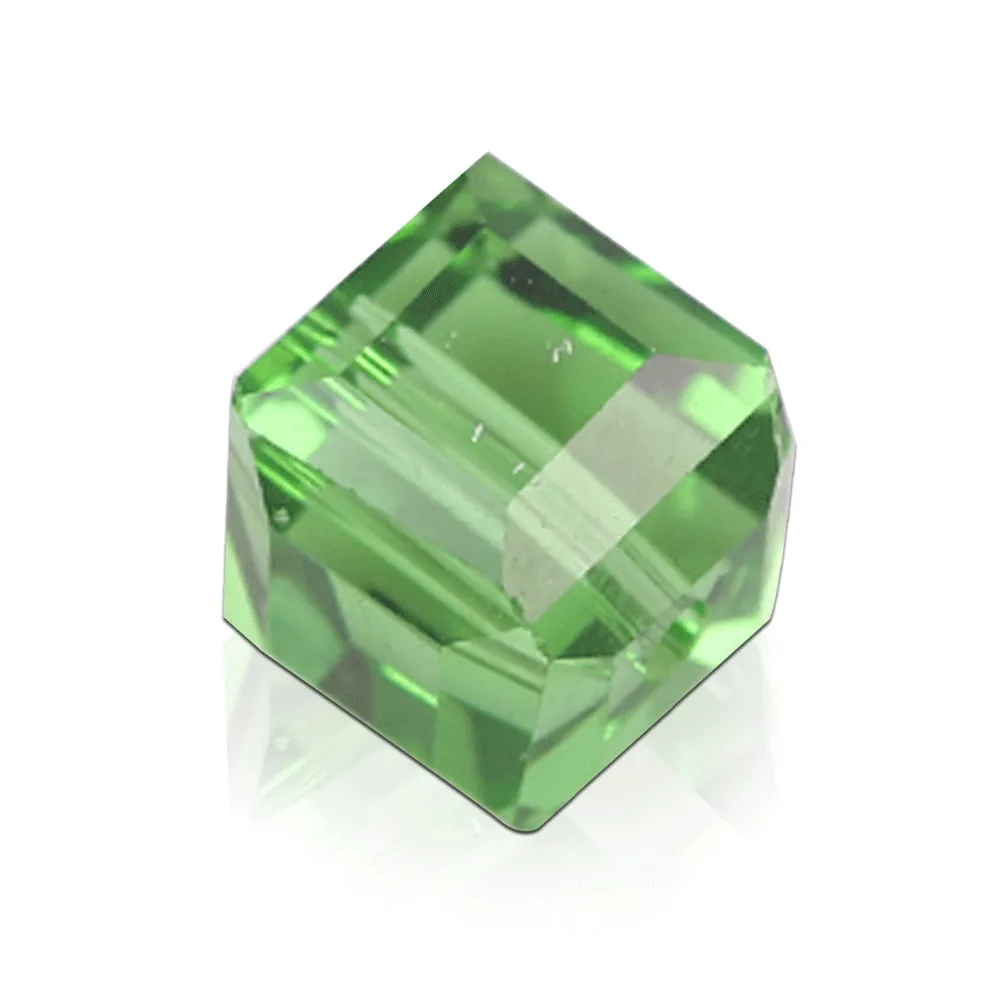 Красные стеклянные кубические бусины 10 мм граненые Квадратные 20 шт. сделай сам