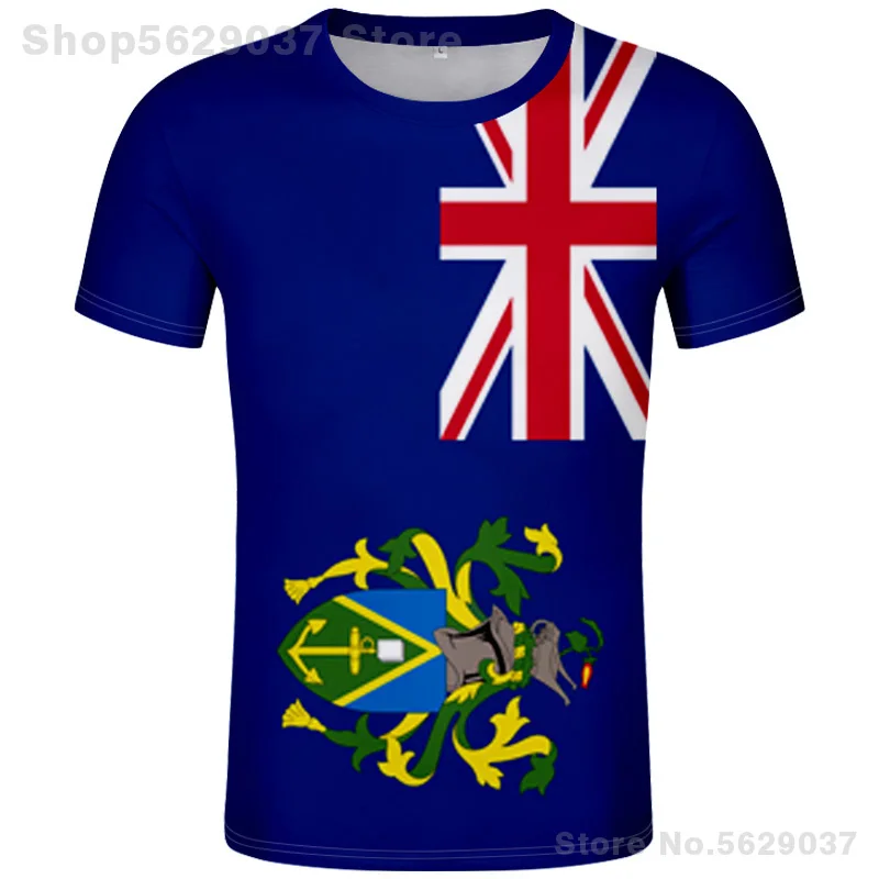 Футболка с изображением острова Питкэрн футболка сделай сам бесплатным именем и